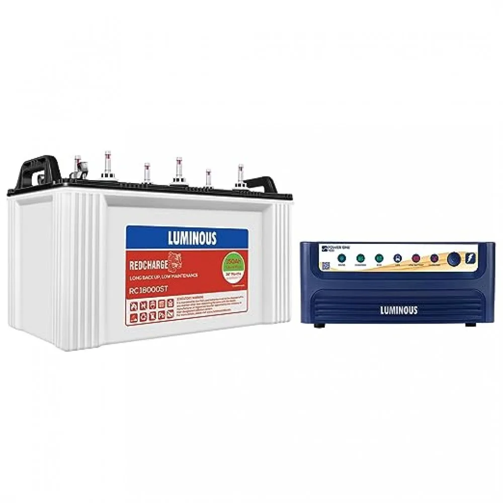 Luminous combo (PowerSine 1100 sine wave Inverter + RC18000ST - 150AH)