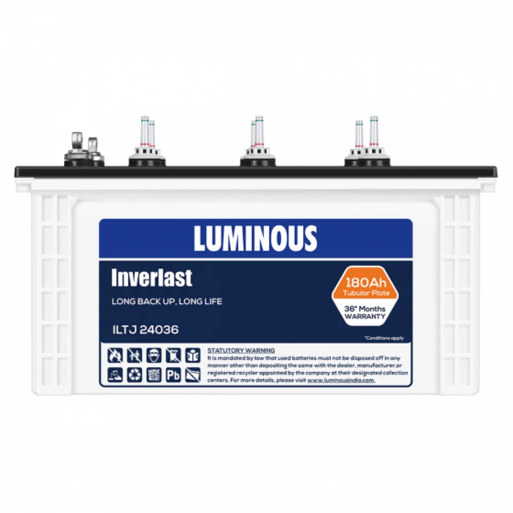 Luminous ILTJ 24036 (180AH) Short Tubular Inverter Battery