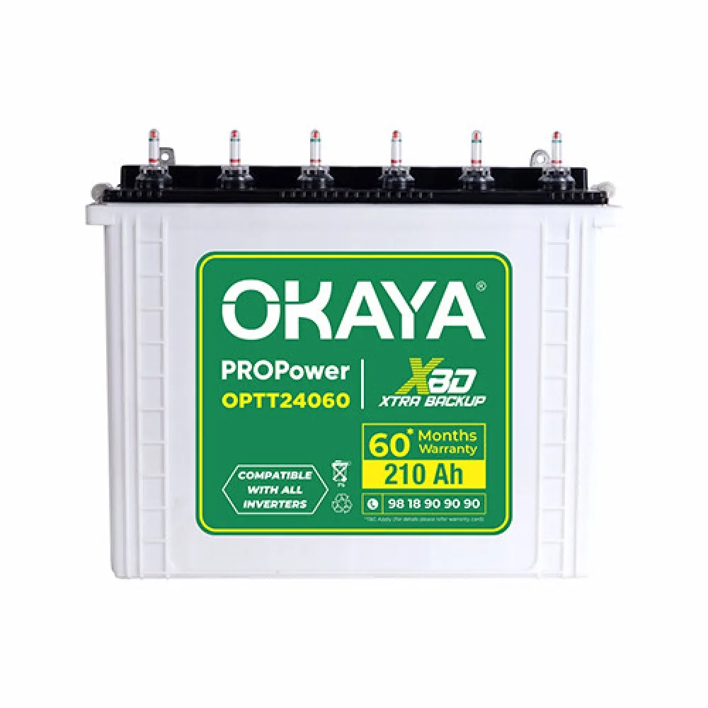 Okaya PRO POWER OPTT24060 210AH Tall Tubular Battery