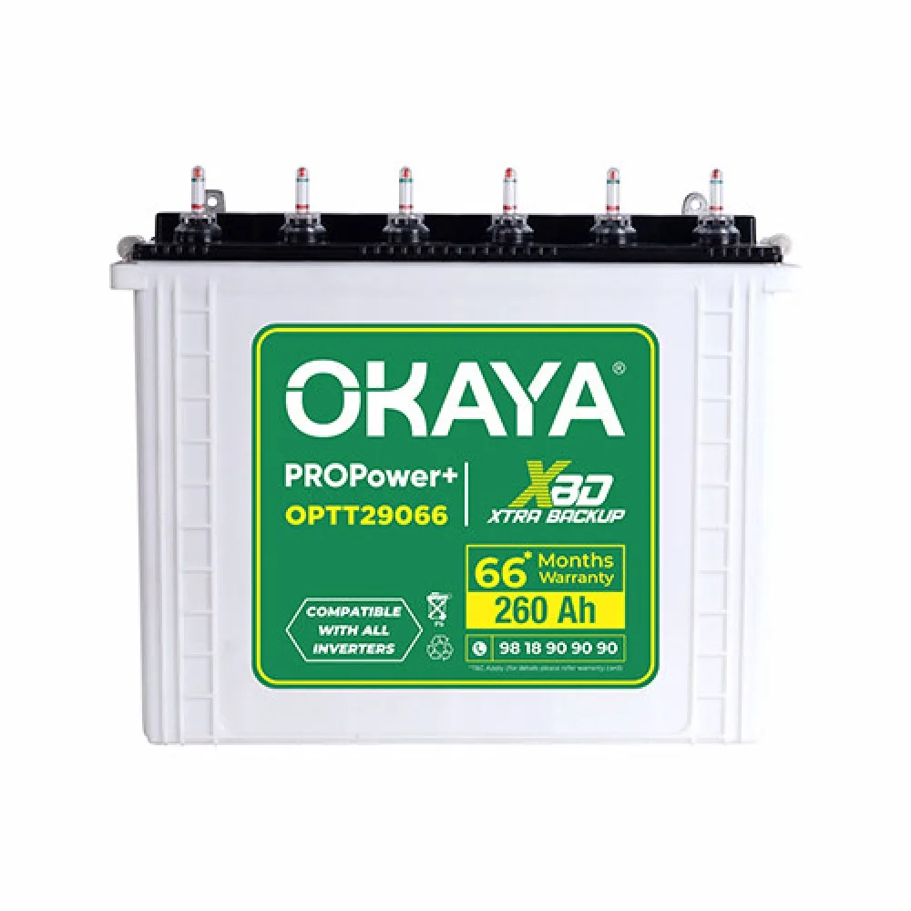 Okaya PRO POWER OPTT29066 260AH Tall Tubular Battery